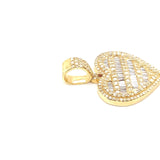 10K gold heart shape pendent