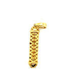 10k yellow gold barber pendant