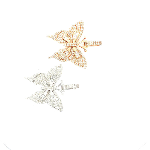 10K gold butterfly pendant