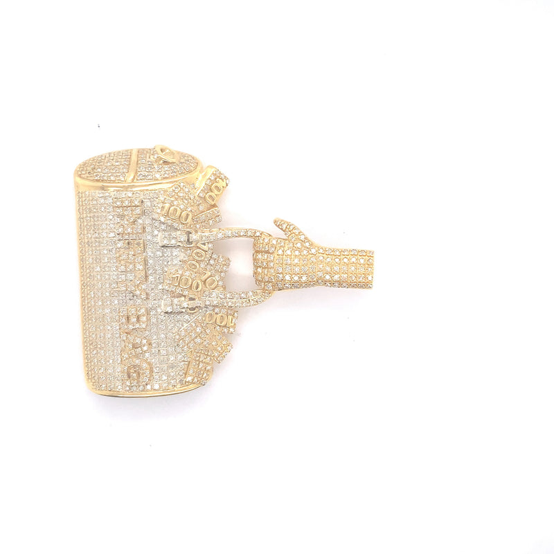 Yellow gold “in my bag” pendant