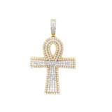10k Yellow Gold diamond Ank 2 step