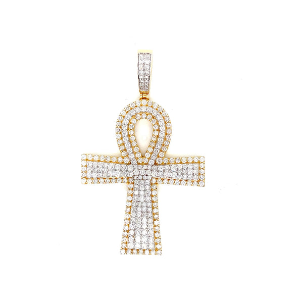 10k Yellow Gold diamond Ank 2 step