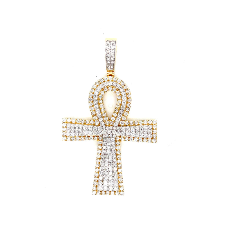 10k Yellow Gold diamond Ank 2 step