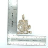 10k yellow gold “Boss Life” pendant