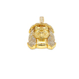 10K gold Jesus head pendent