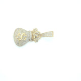 10k yellow gold money bag