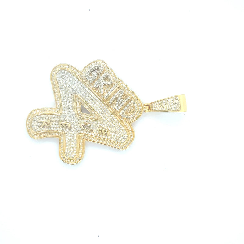 Yellow gold “gring 4 ever” pendant