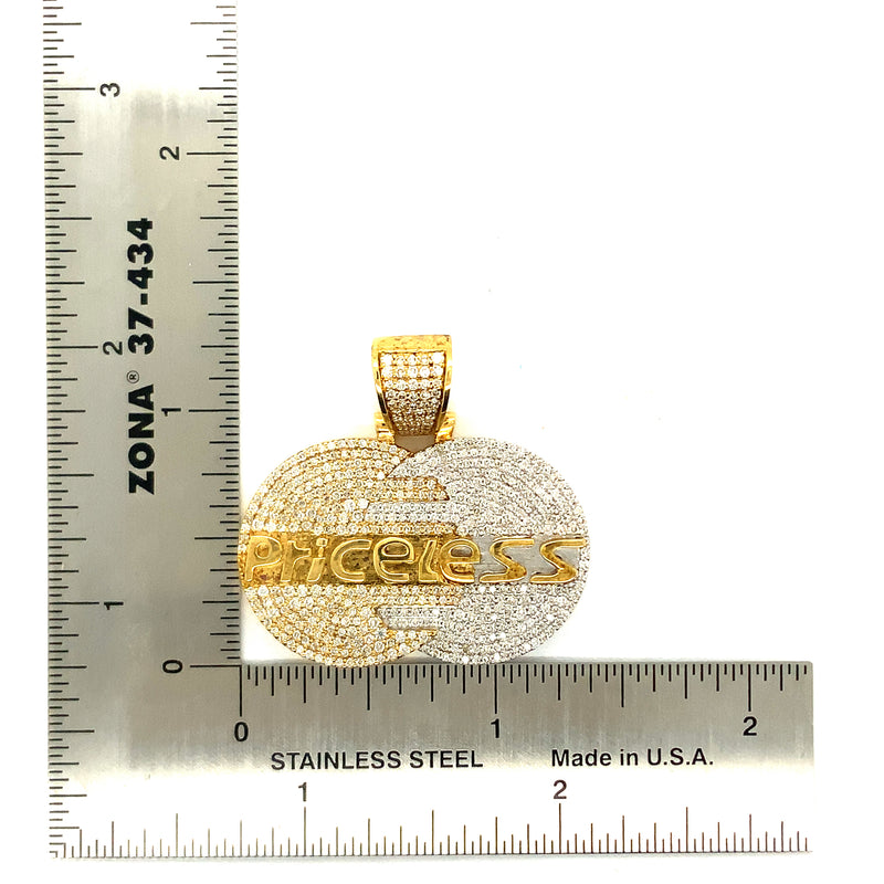 10k yellow gold priceless pendant