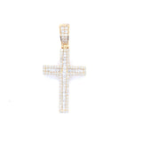 Yellow gold diamond cross