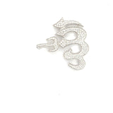White gold allah pendant
