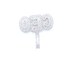 White gold ‘CEO” pendant
