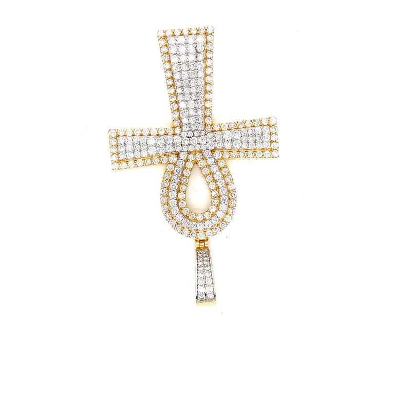 10k Yellow Gold diamond Ank 2 step