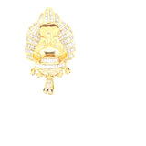 10K gold león head pendent