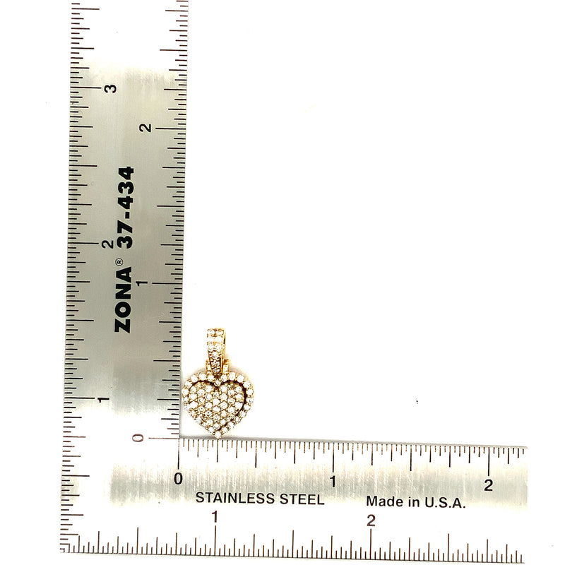 10K gold hearts pendants