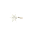 10k white gold 6 poin star pendant