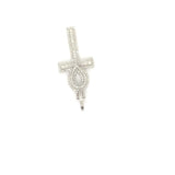 10k white gold ank pendant