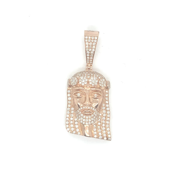 10k rose gold Jesus head