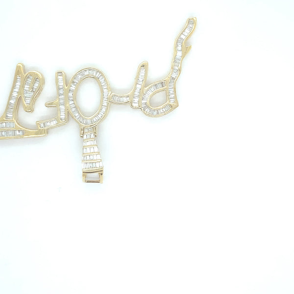 10K yellow gold profit pendant