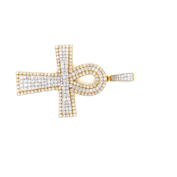 10k Yellow Gold diamond Ank 2 step