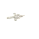 10k white gold ank pendant