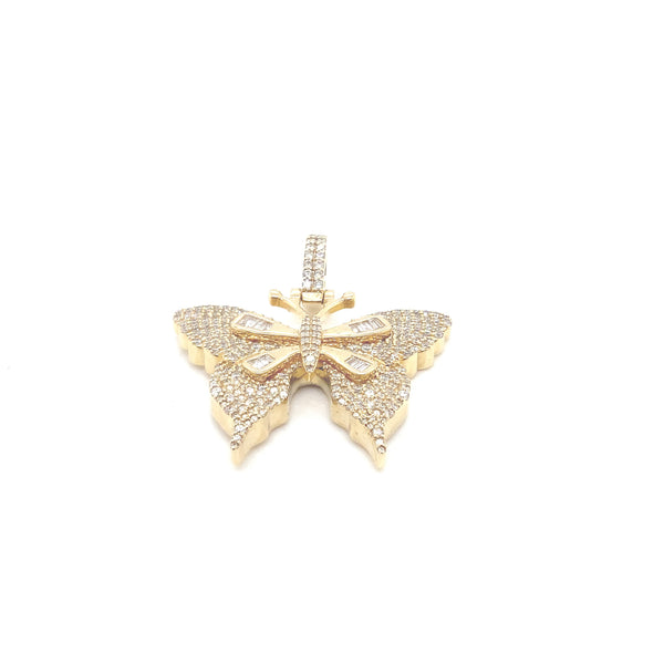 10K gold butterfly pendent