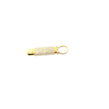10k yellow gold bullet pendant