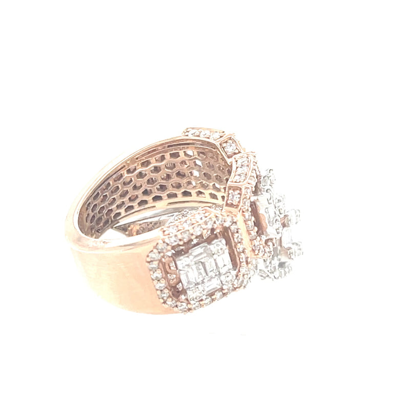 10k Gold and Natural Diamonds Men Rings