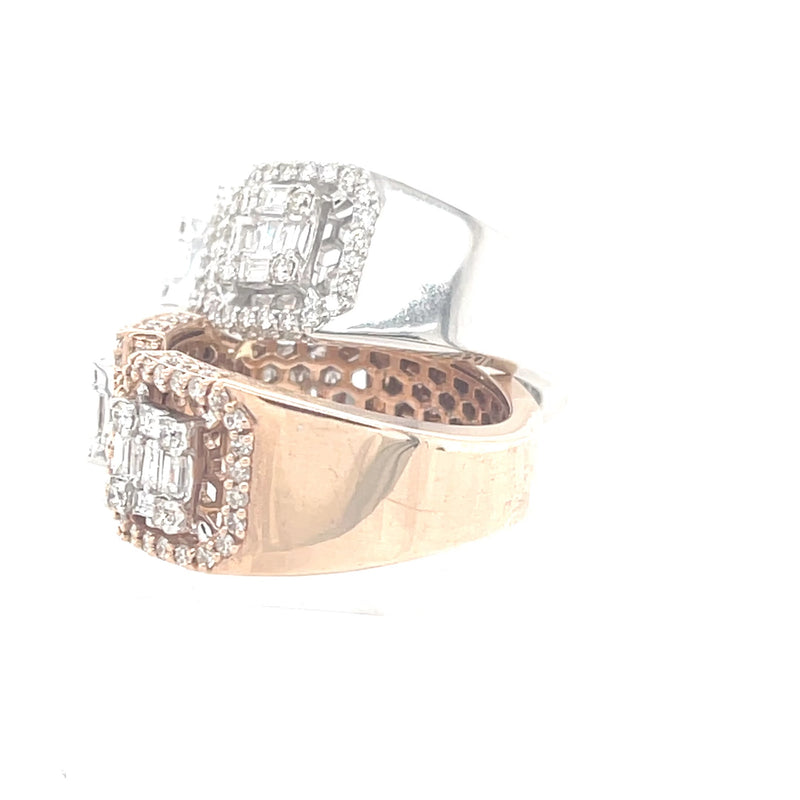 10k Gold and Natural Diamonds Men Rings