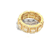 10k Gold and Natural Diamond Eternity Men Band