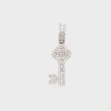 10K gold clover key pendent