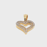 10K gold heart shape pendent