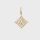 10K gold triangle pendent