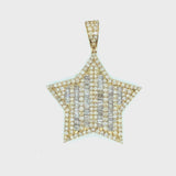 10K gold star pendent big