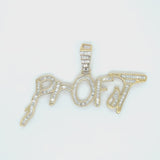 10K yellow gold profit pendant