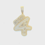 Yellow gold “gring 4 ever” pendant