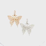 10K gold butterfly pendant
