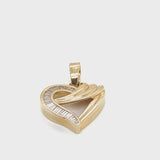 10K gold heart shape pendent