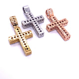10k Gold And Baguette Diamond Cross