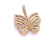 10k Gold And Diamond Butterfly